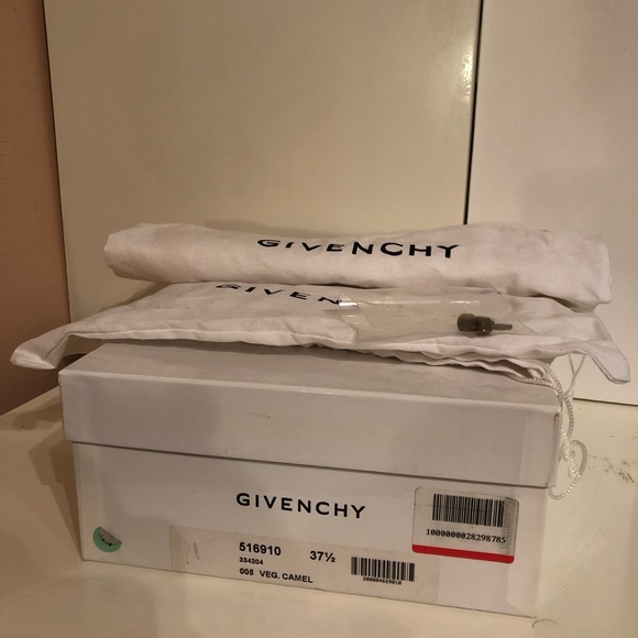 GIVENCHY Peep Toe Zip Front Leather Ankle Boot Gladiator Sandal Cognac, 37.5 - Picture 10 of 10